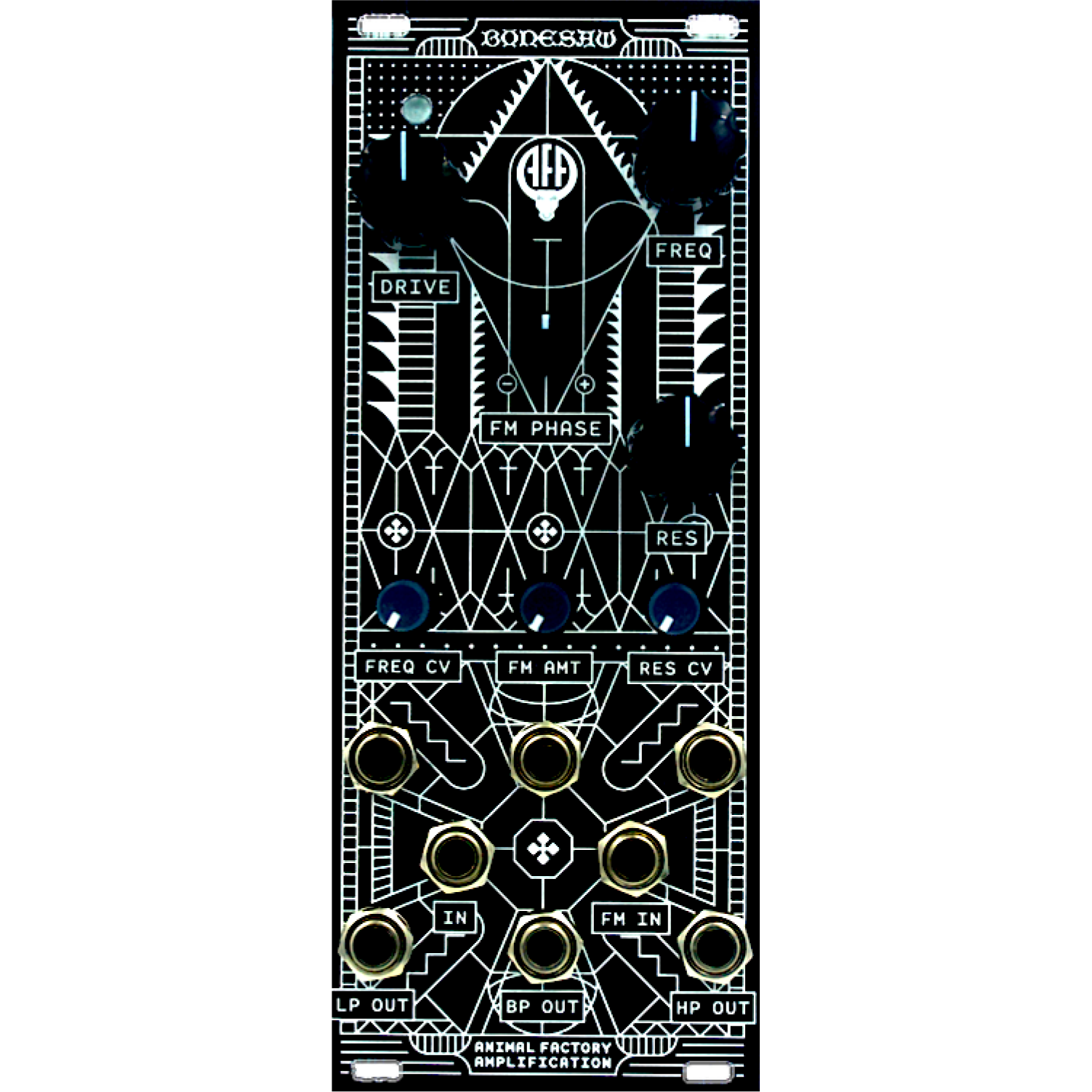 Eurorack: Bonesaw State-Variable Filter – Animal Factory Amplification